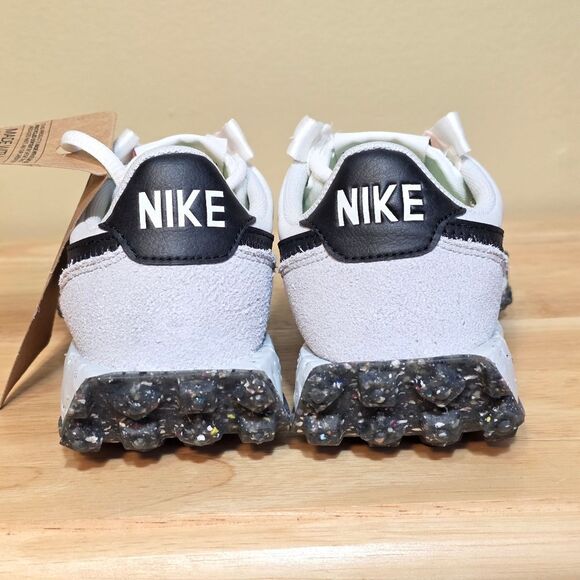 Nike Waffle Racer Crater Shoes Summit White Black Grey CT1983-104 Women's Size 5 - Picture 5 of 7